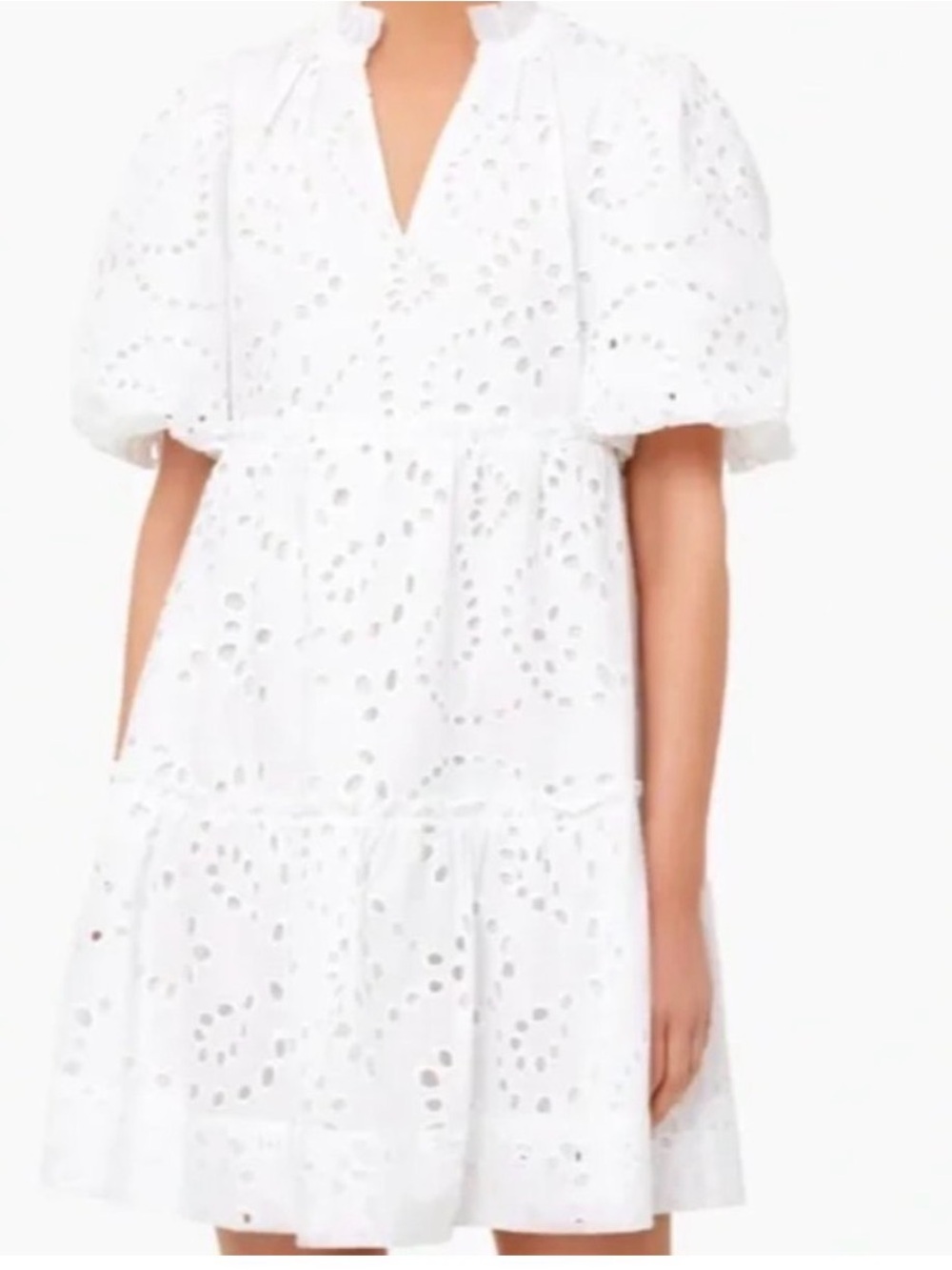 Tuckernuck White Eyelet Mini Dress - Picture 2 of 6
